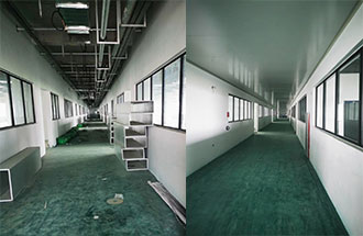 5月14日，志遠(yuǎn)凈化工程項(xiàng)目傳回的新鄉(xiāng)市弘力電源電子無(wú)塵車(chē)間建設(shè)進(jìn)度